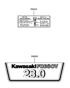 Fh680v-As29 Label Diagram and Parts List for M54-KW (53BB5DBW150-23-HP)(2003 1/2) Cub Cadet Lawn Tractor